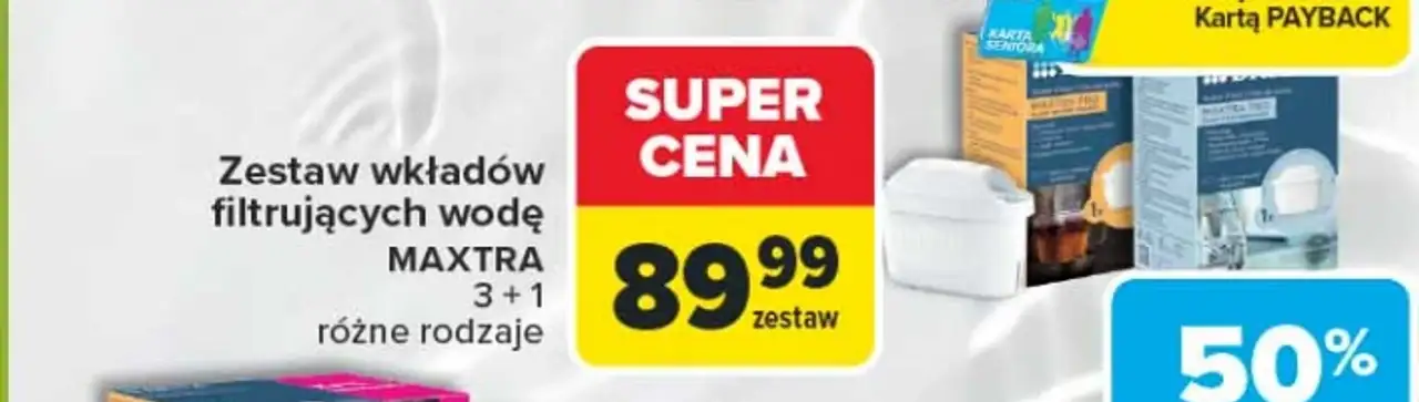 Zestaw wkładów filtrujących wodę Brita Maxtra Pro 3+1