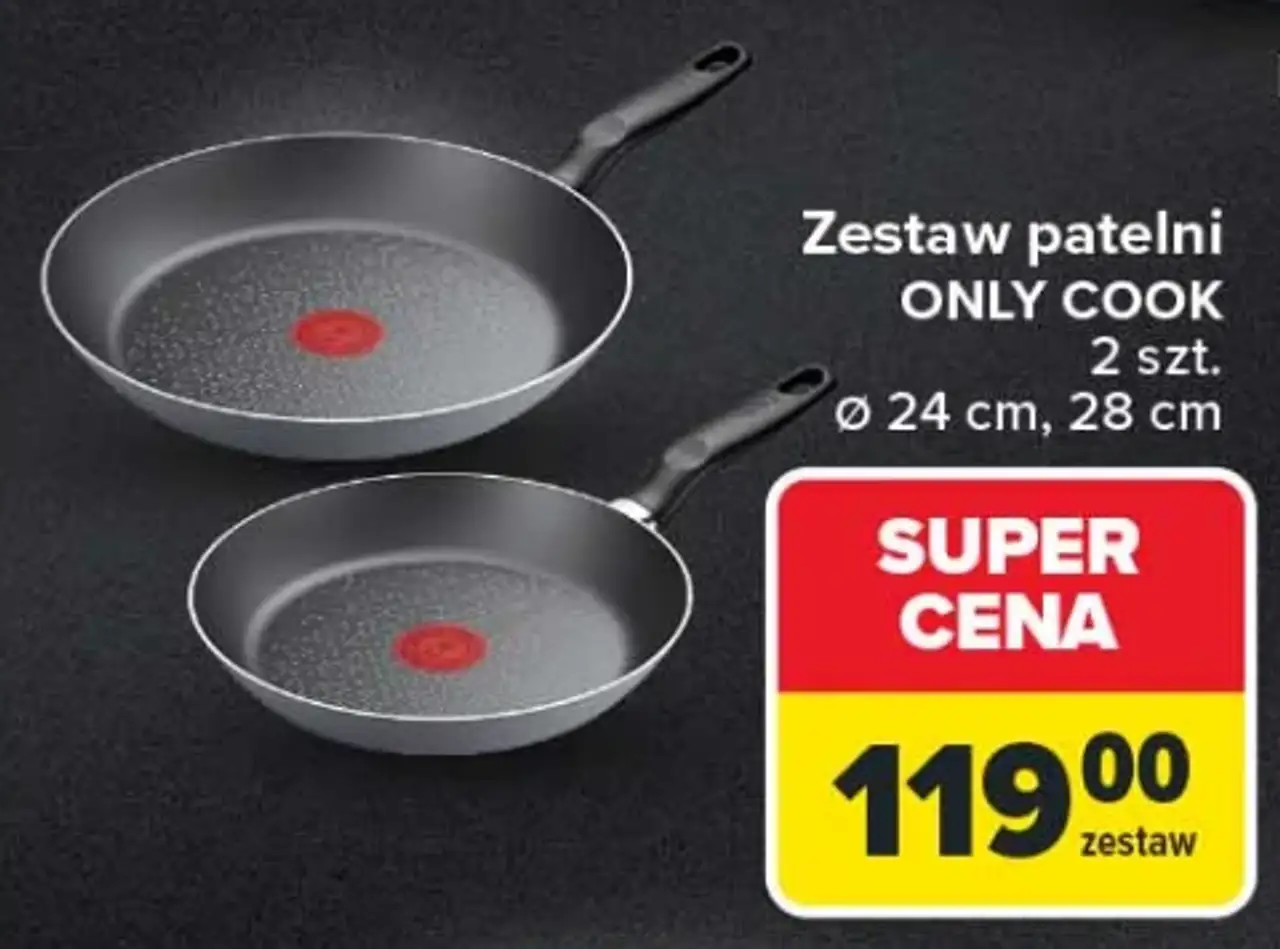 Zestaw patelni Tefal Only Cook 2 szt.