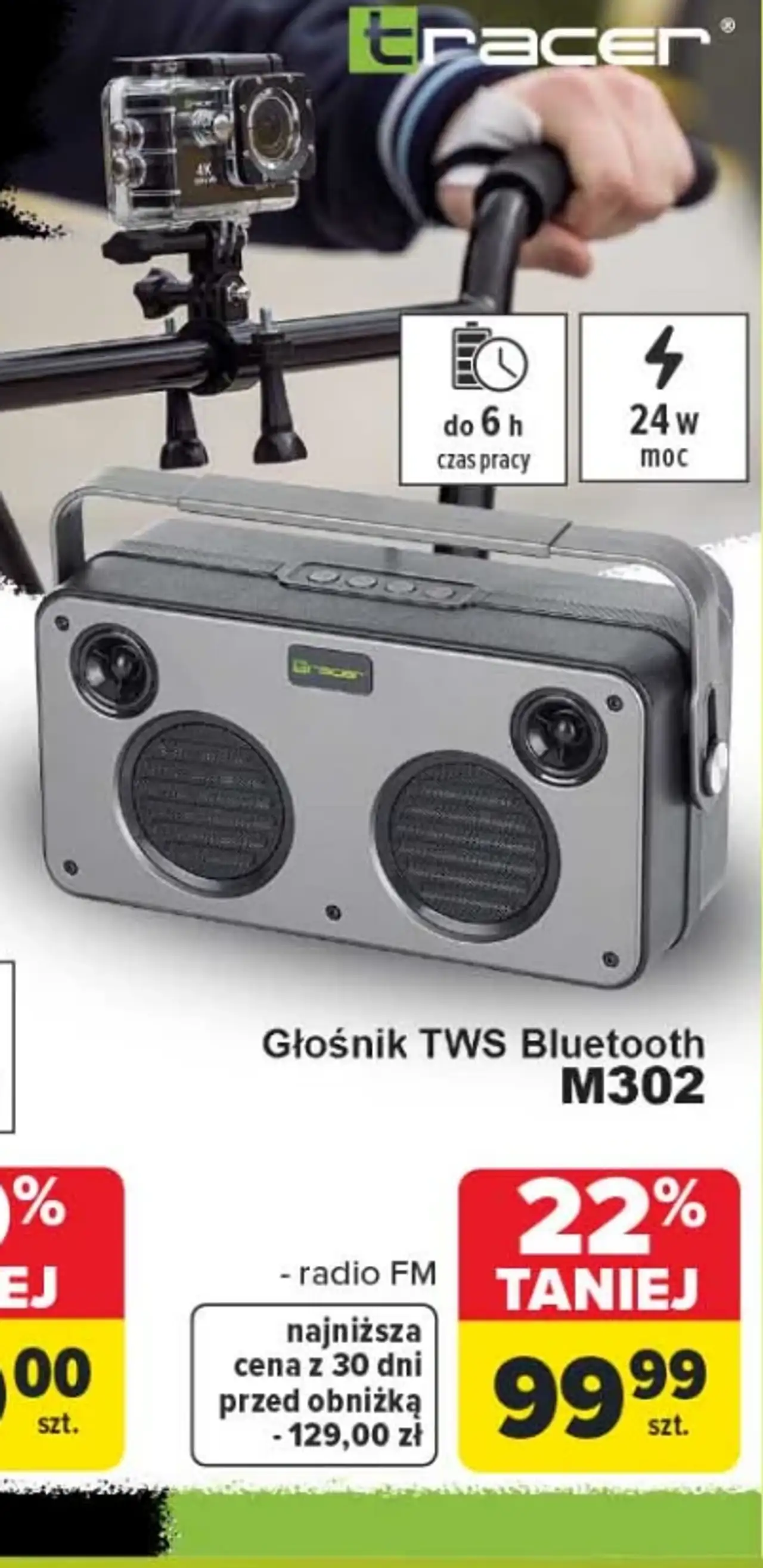 Głośnik TWS Bluetooth M302 Tracer