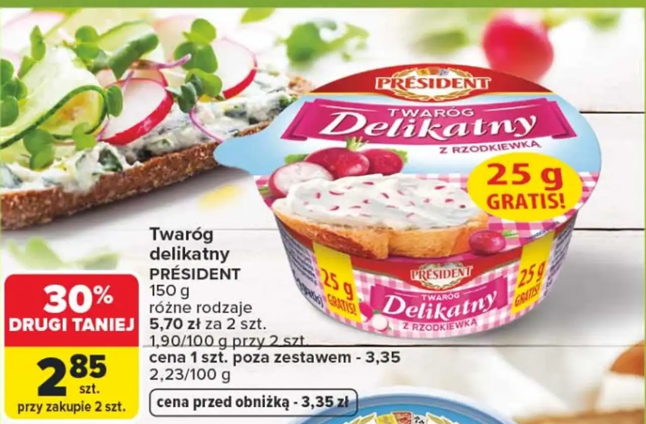 Twaróg delikatny Président