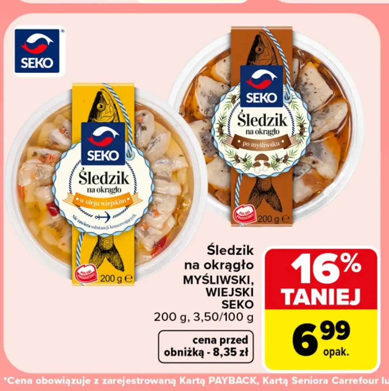 Śledzik na okrągło myśliwski, wiejski SEKO