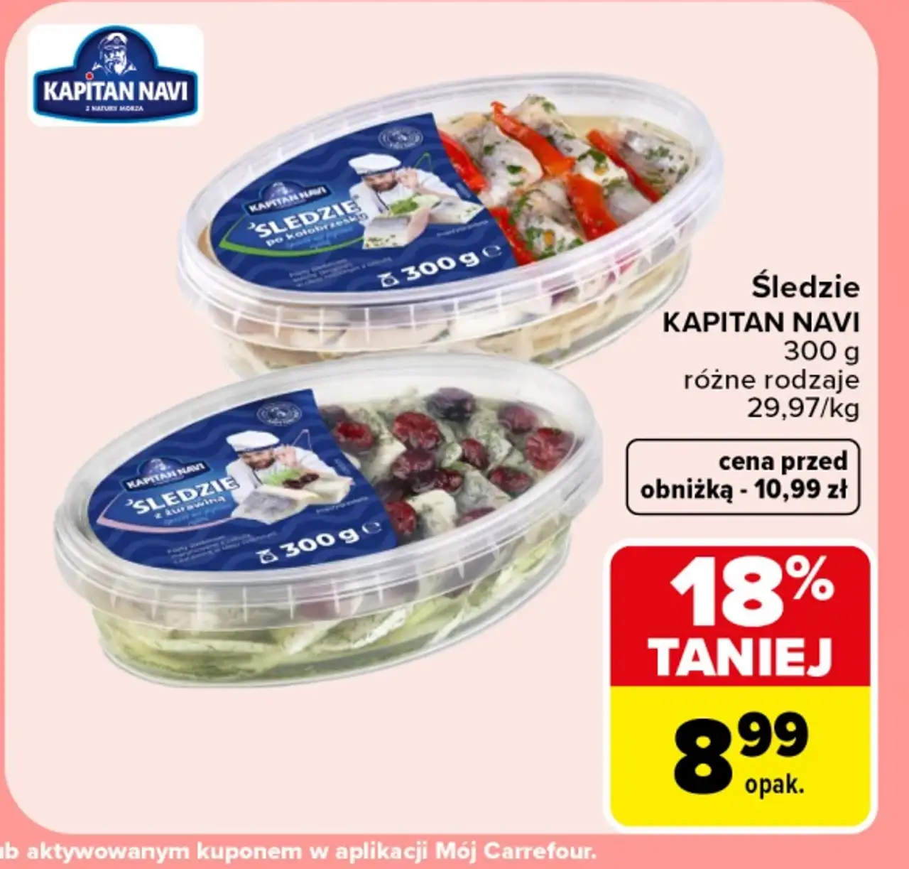 Śledzie KAPITAN NAVI różne rodzaje