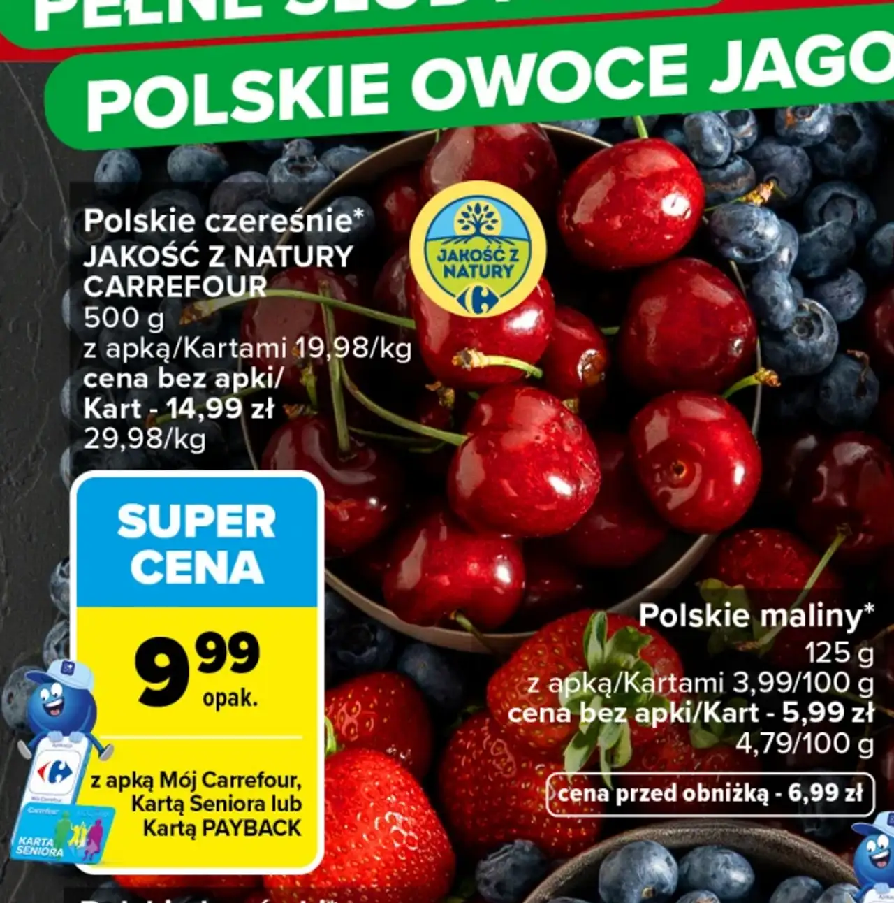 Polskie czereśnie Jakość z Natury Carrefour
