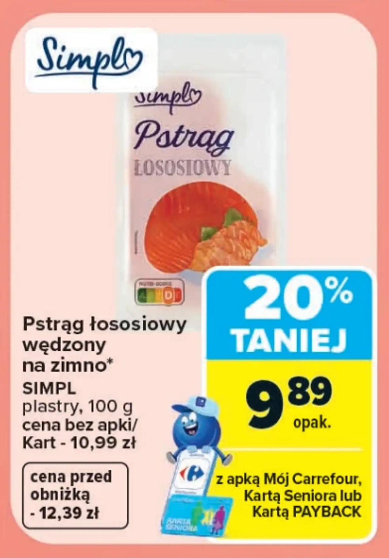 Pstrąg łososiowy wędzony na zimno SIMPL