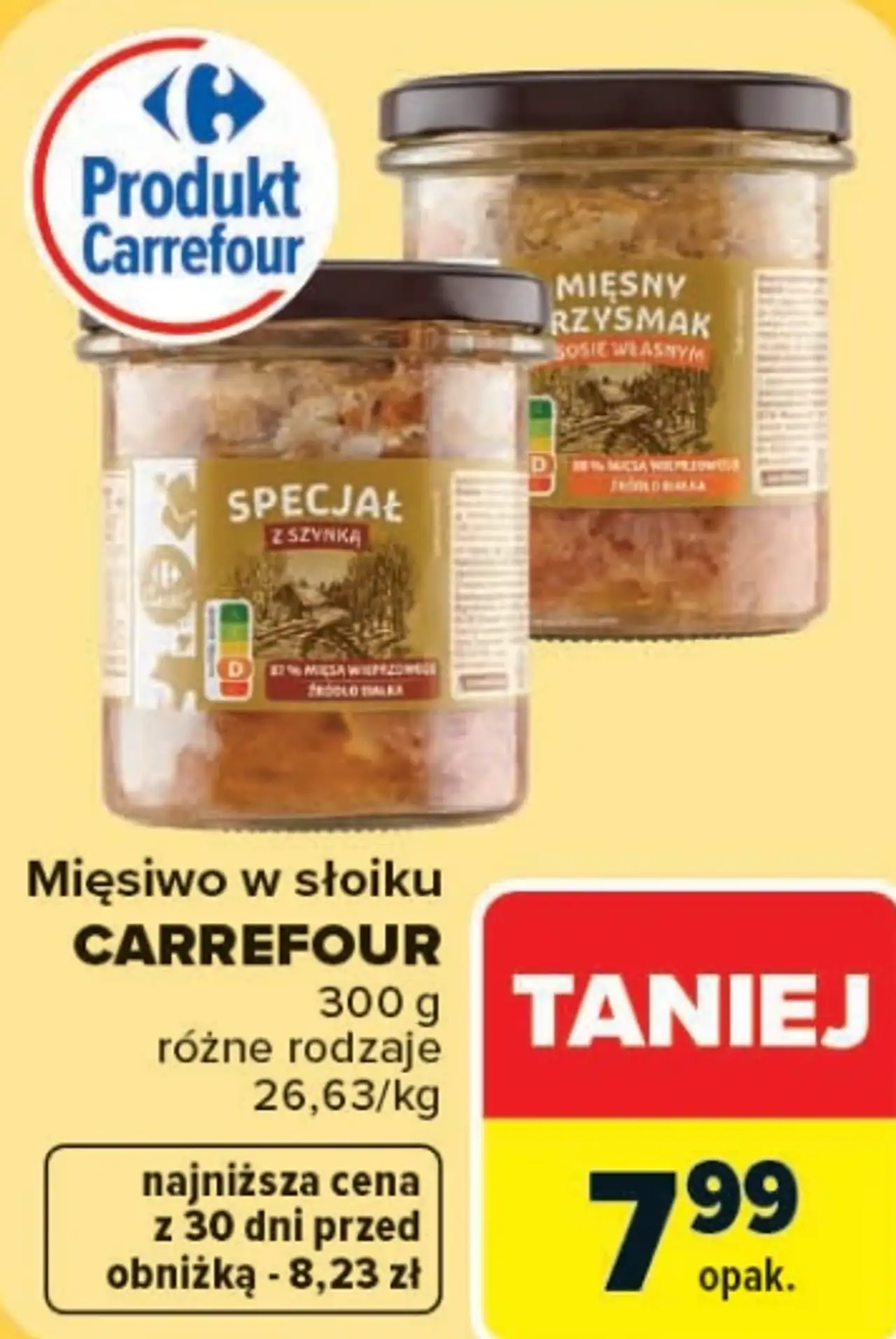 Mięsiwo w słoiku Carrefour
