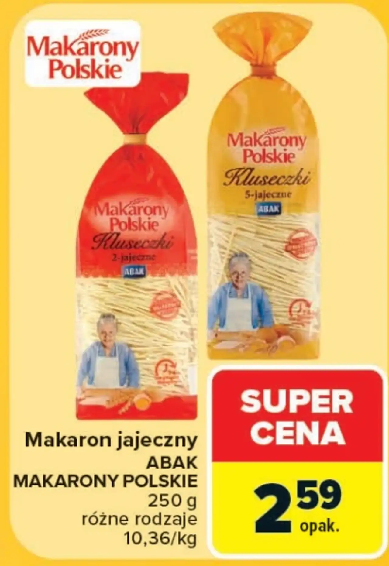 Makaron jajeczny Abak Makarony Polskie