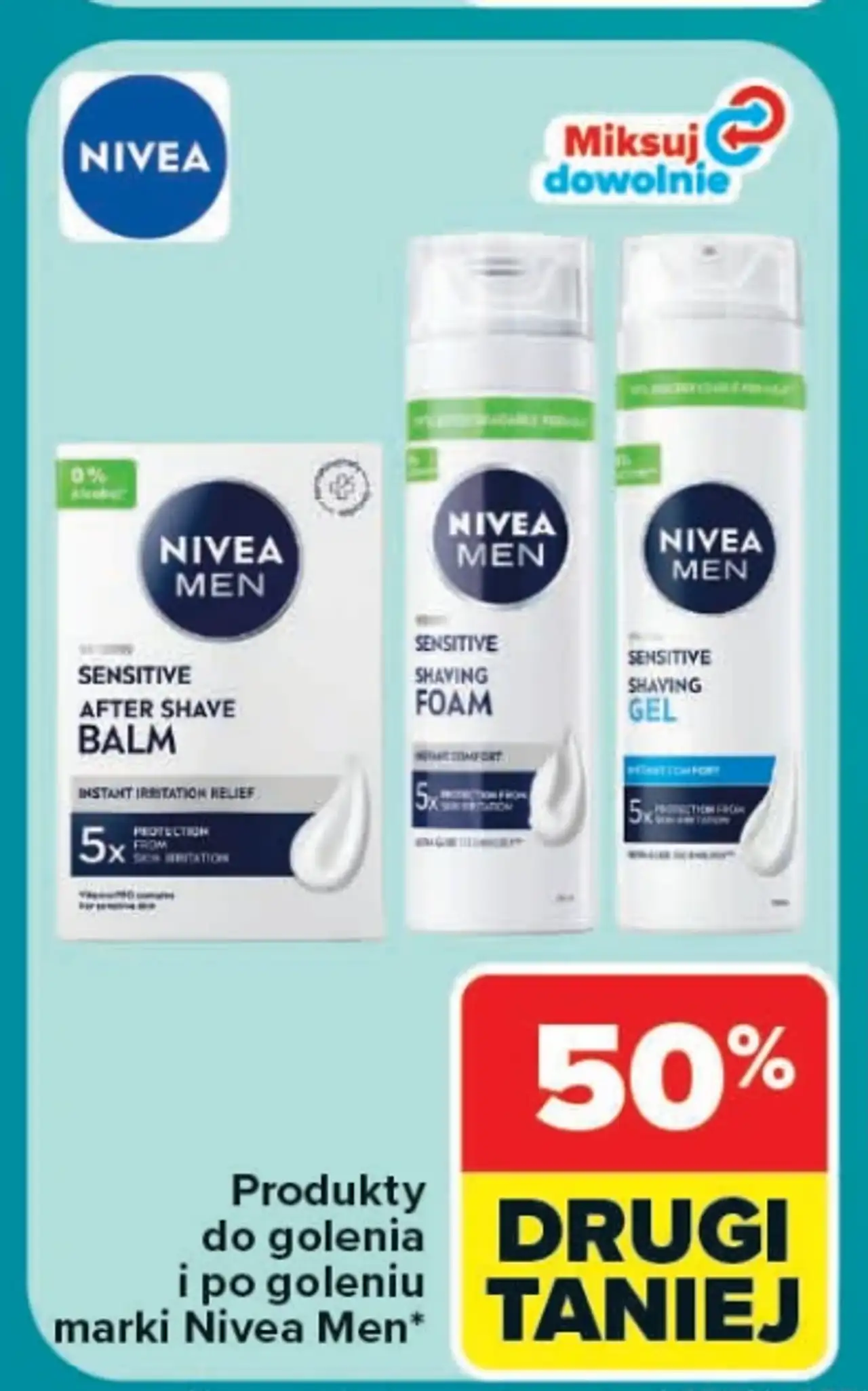 Produkty do golenia i po goleniu Nivea Men