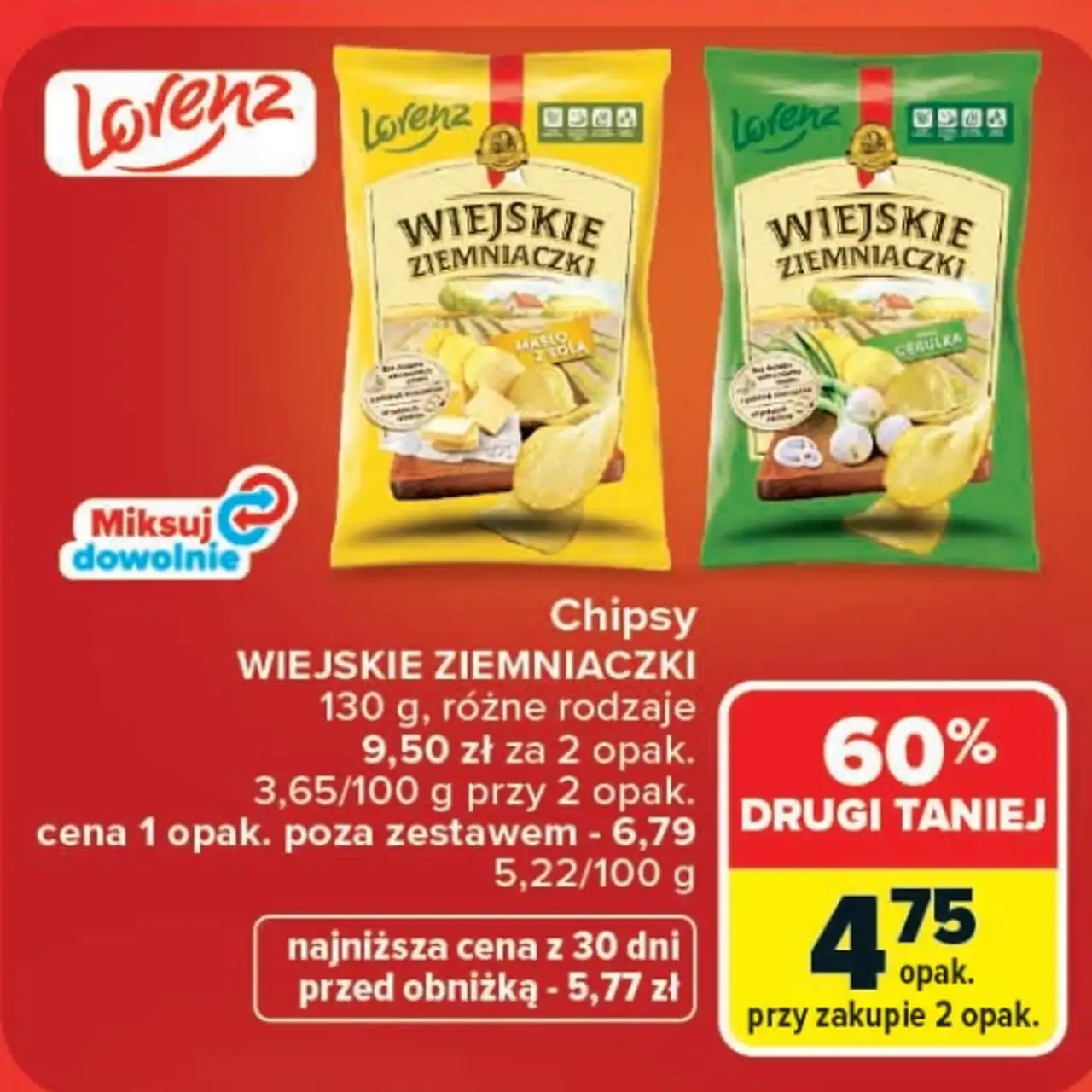 Chipsy Wiejskie Ziemniaczki Lorenz