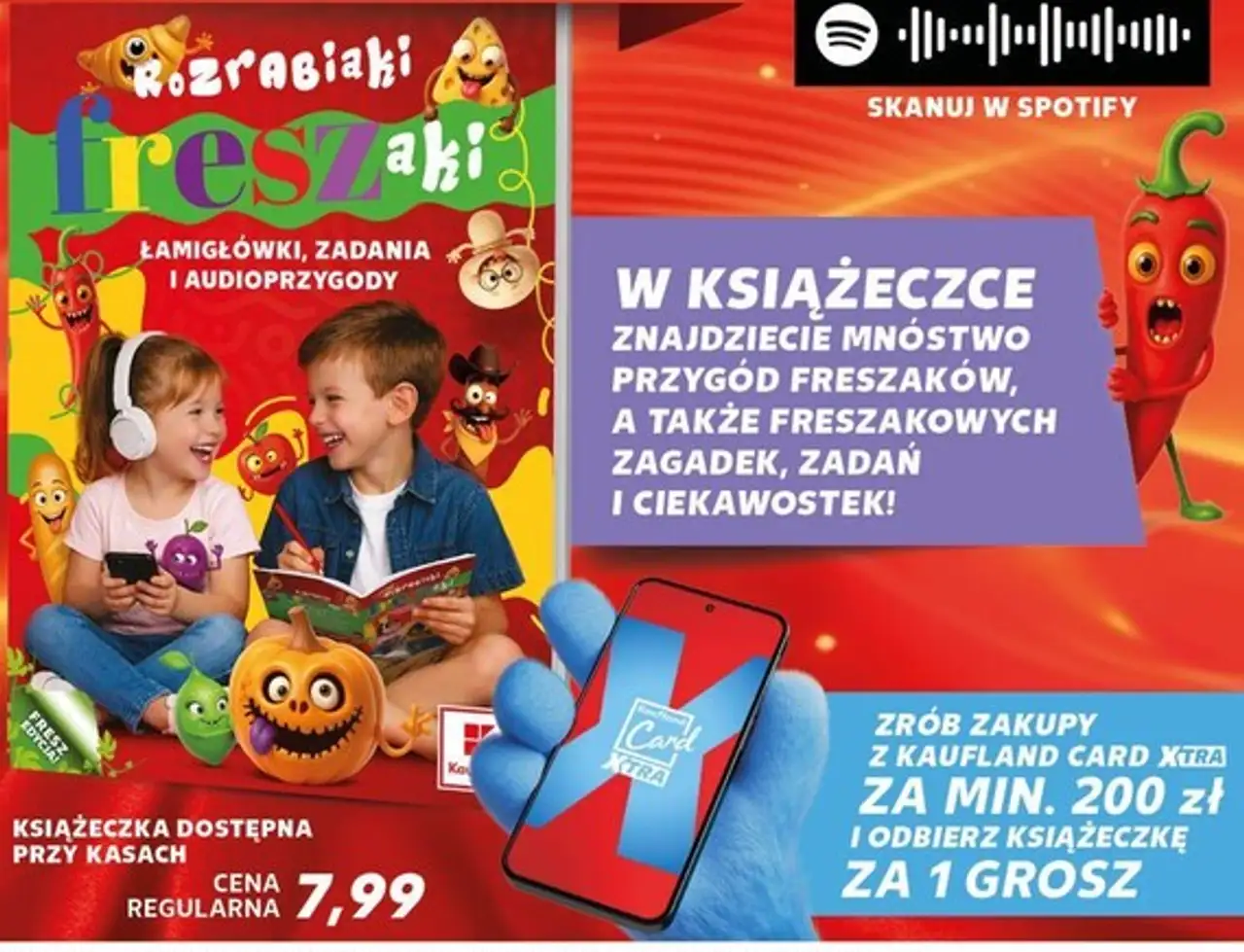 Książeczka Rozrabiaki Freszaki Łamigłówki, zadania i audioprzygody