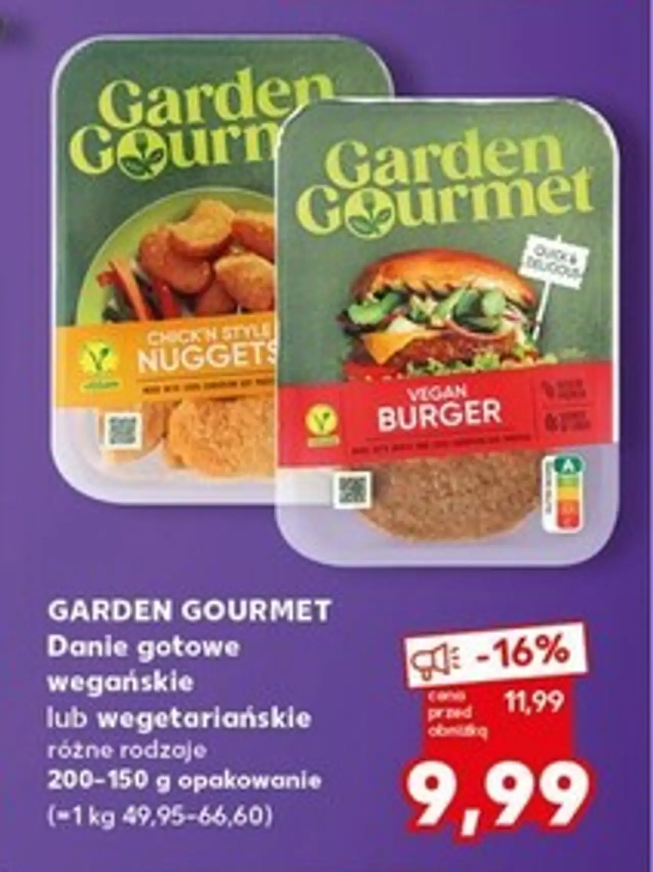 Vegan burger Garden Gourmet