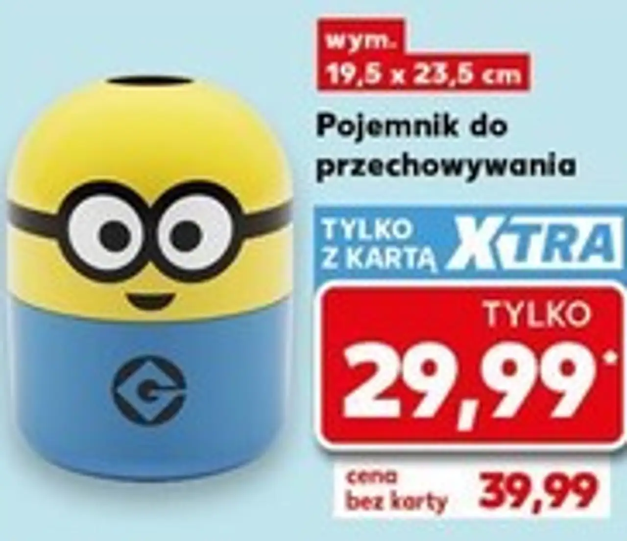 Pojemnik do przechowywania Minionki 19,5 x 23,5 cm