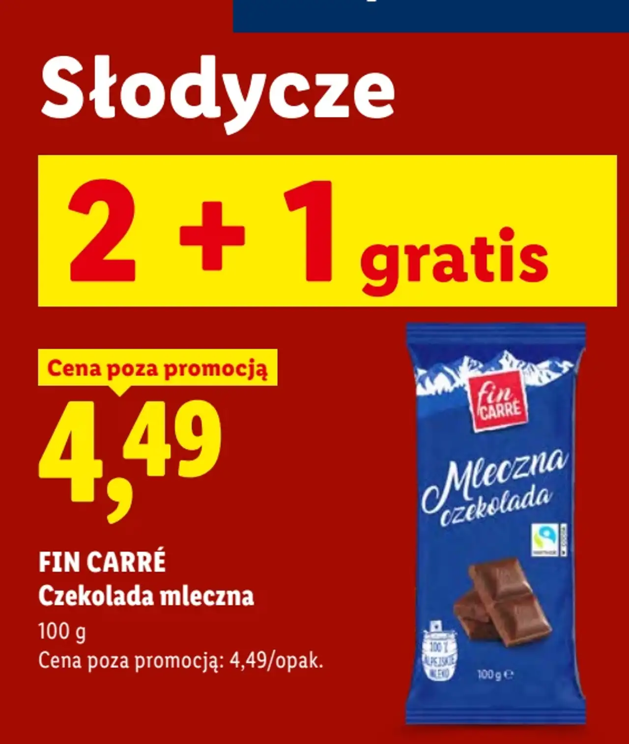 FIN CARRÉ Czekolada mleczna