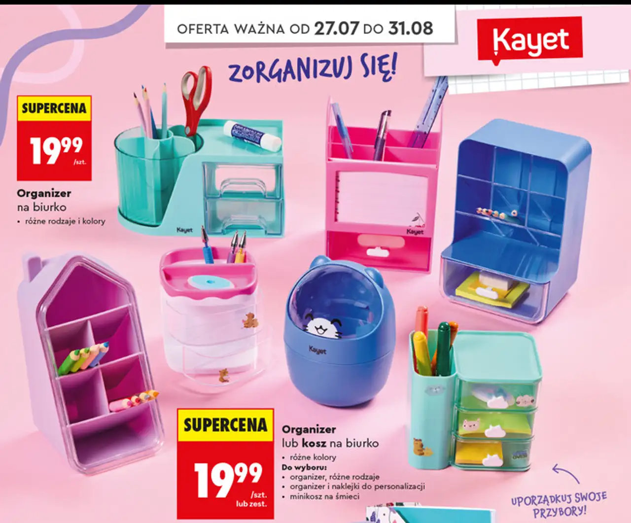 Kayet Organizer lub kosz na biurko