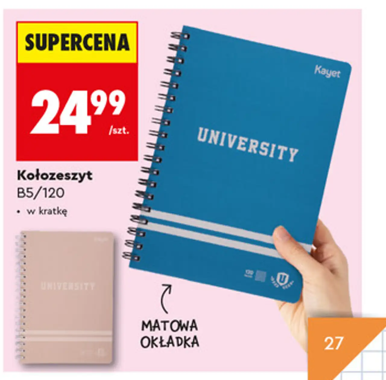 Kołozeszyt B5/120 Kayet