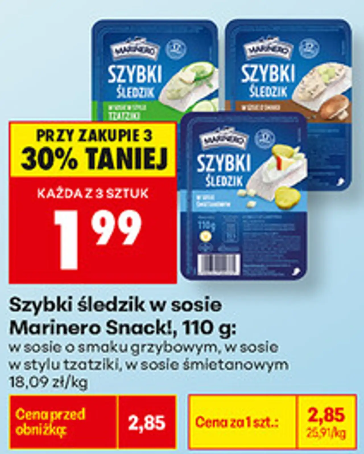 Szybki śledzik w sosie Marinero Snack!