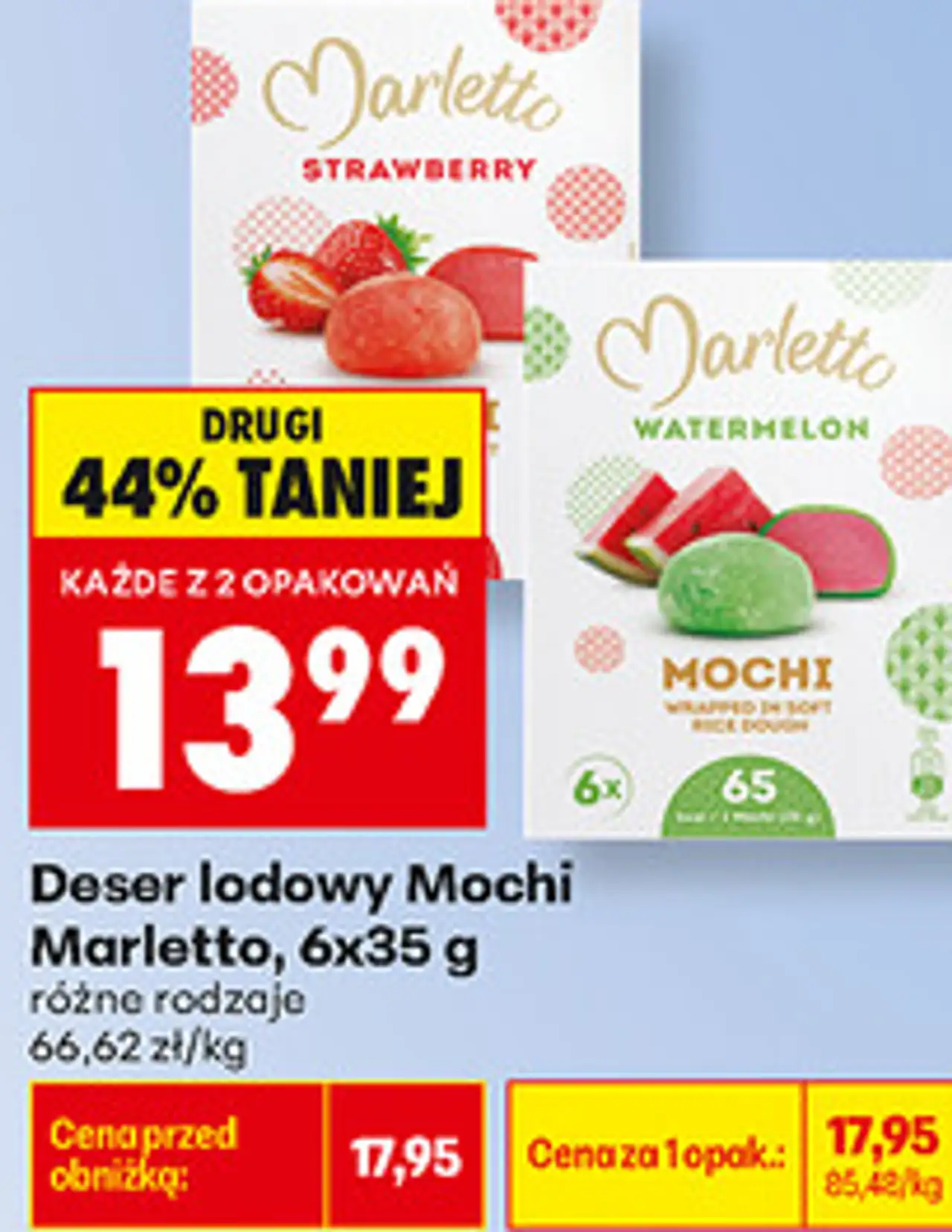 Deser lodowy Mochi Marletto, 6x35 g