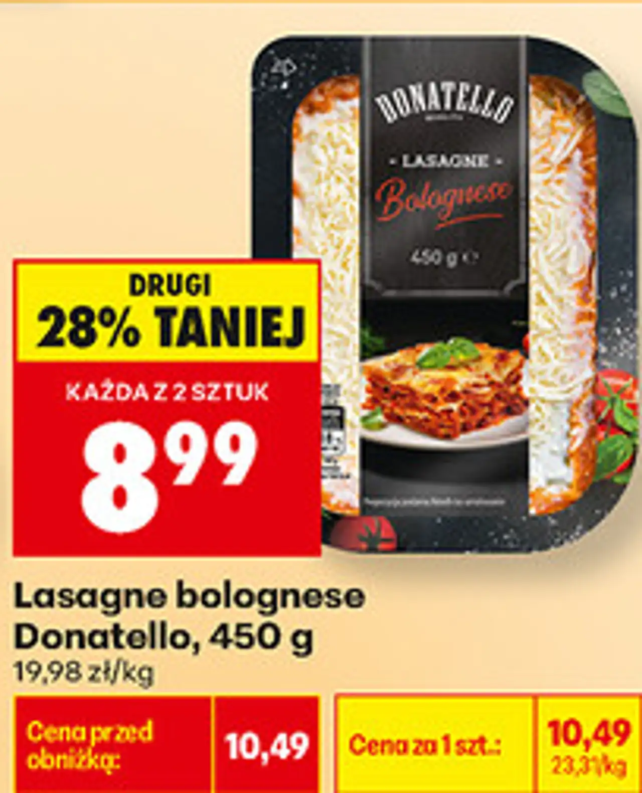 Lasagne bolognese Donatello, 450 g