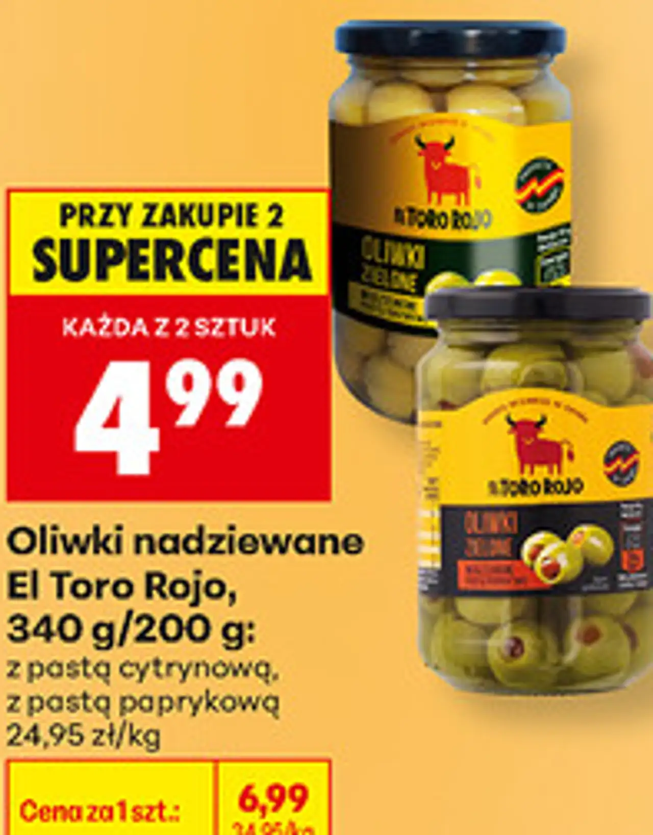 Oliwki nadziewane El Toro Rojo, 340 g/200 g