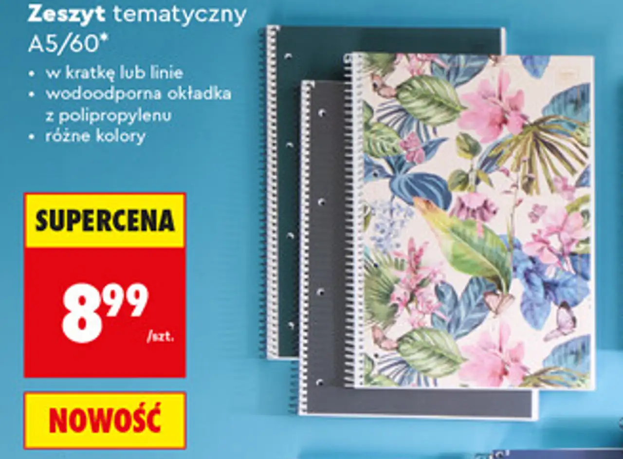 Kołozeszyt Interdruk (A4/50, B5/100, B5/120 lub A4/160)