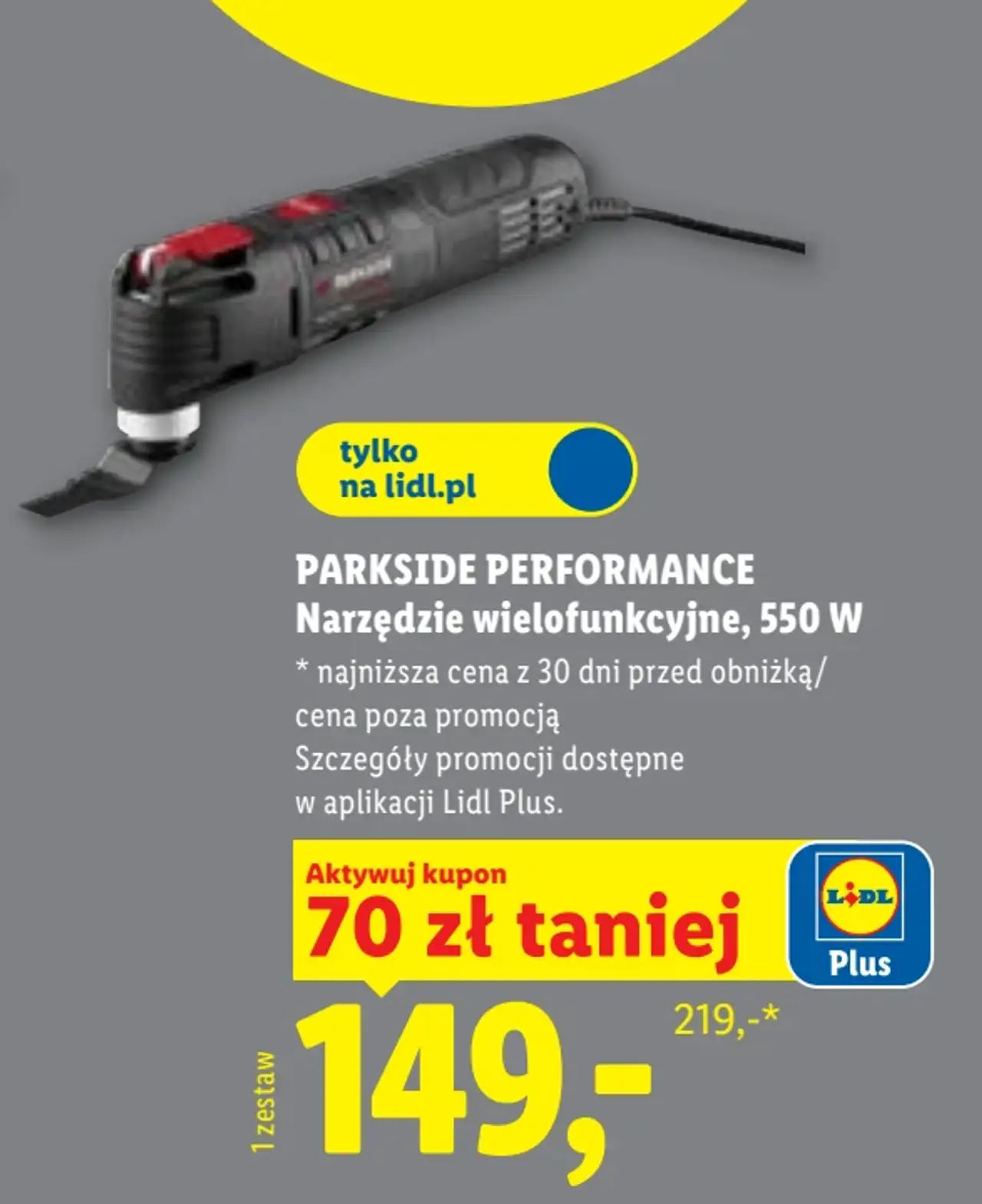 PARKSIDE PERFORMANCE Narzędzie wielofunkcyjne, 550 W
