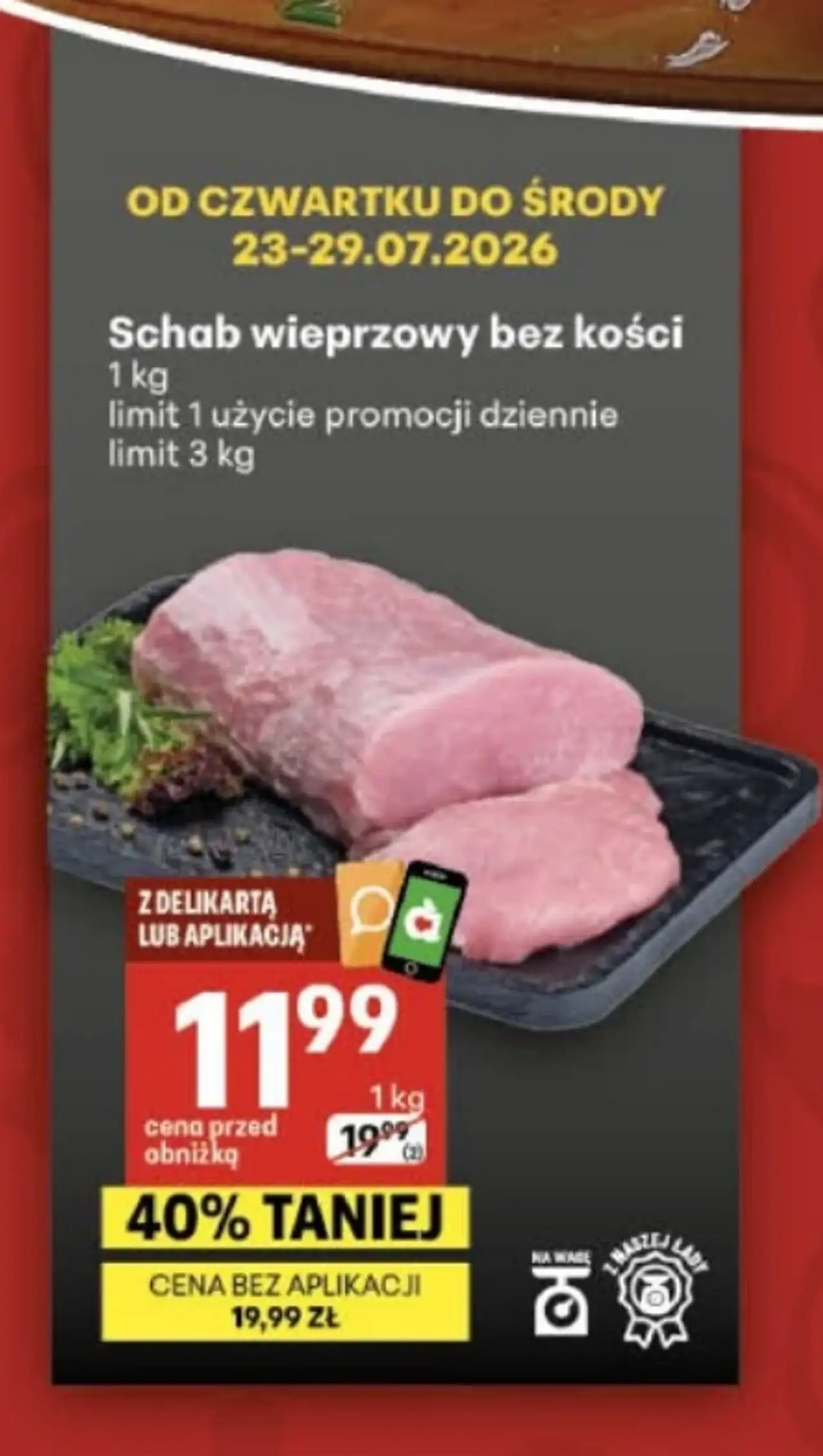 Schab wieprzowy bez kości Z Naszej Lady