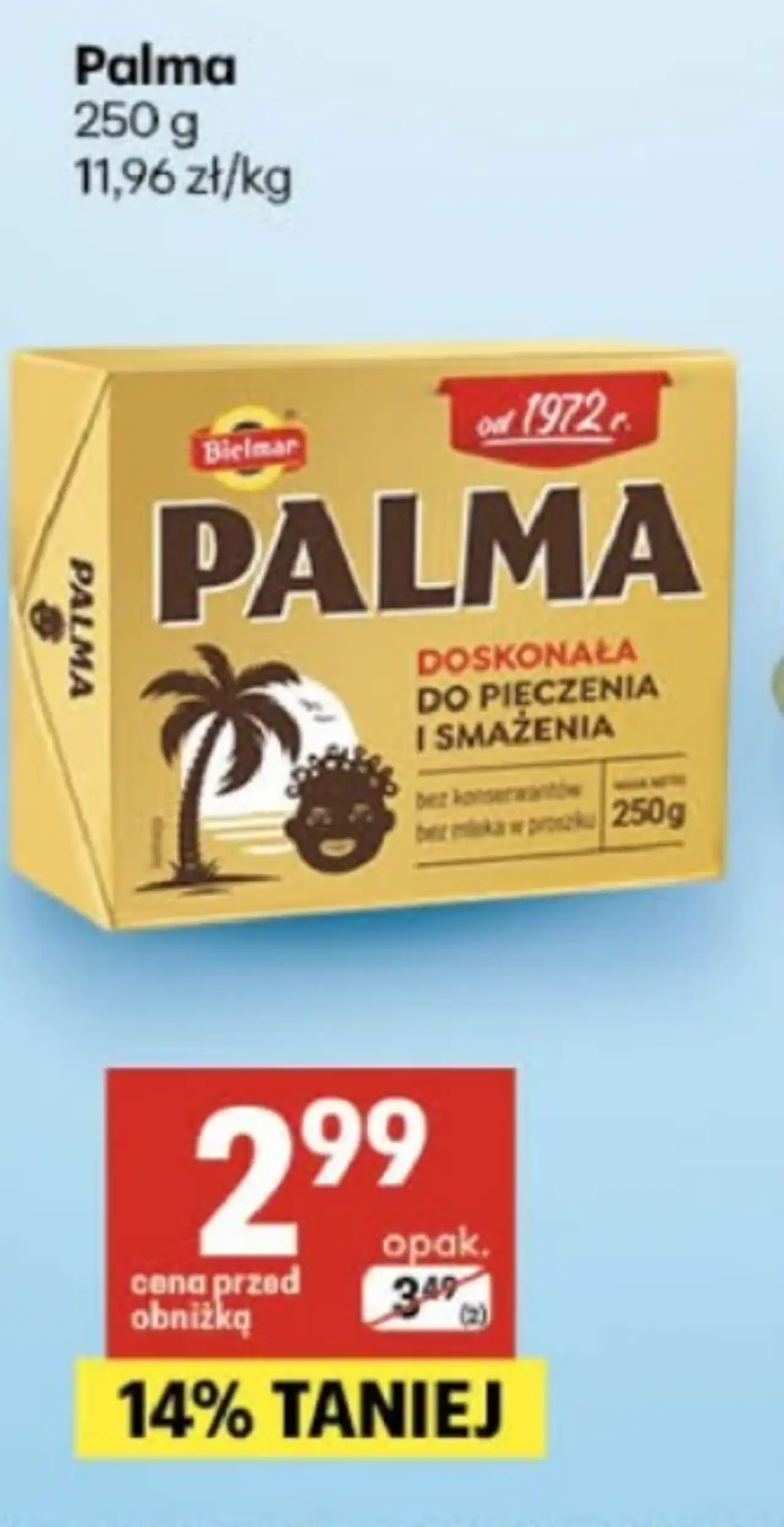 Palma margaryna do pieczenia i smażenia Bielmar