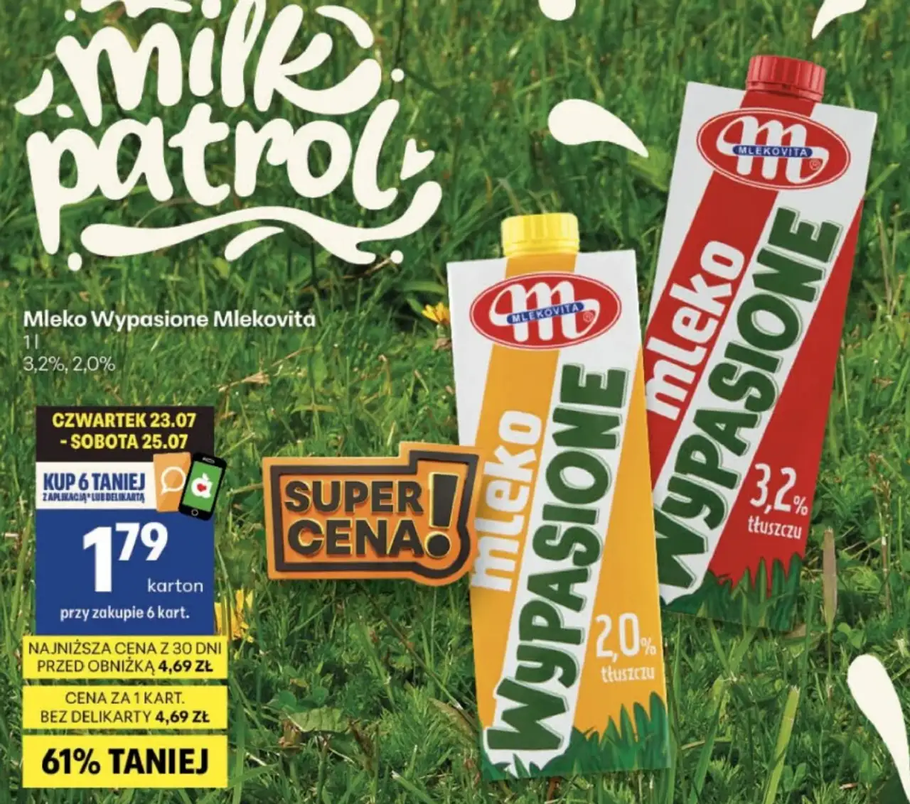 Mleko Wypasione Mlekowita 1l