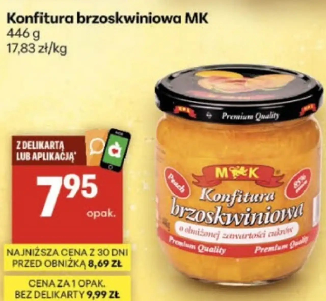 Konfitura brzoskwiniowa MK
