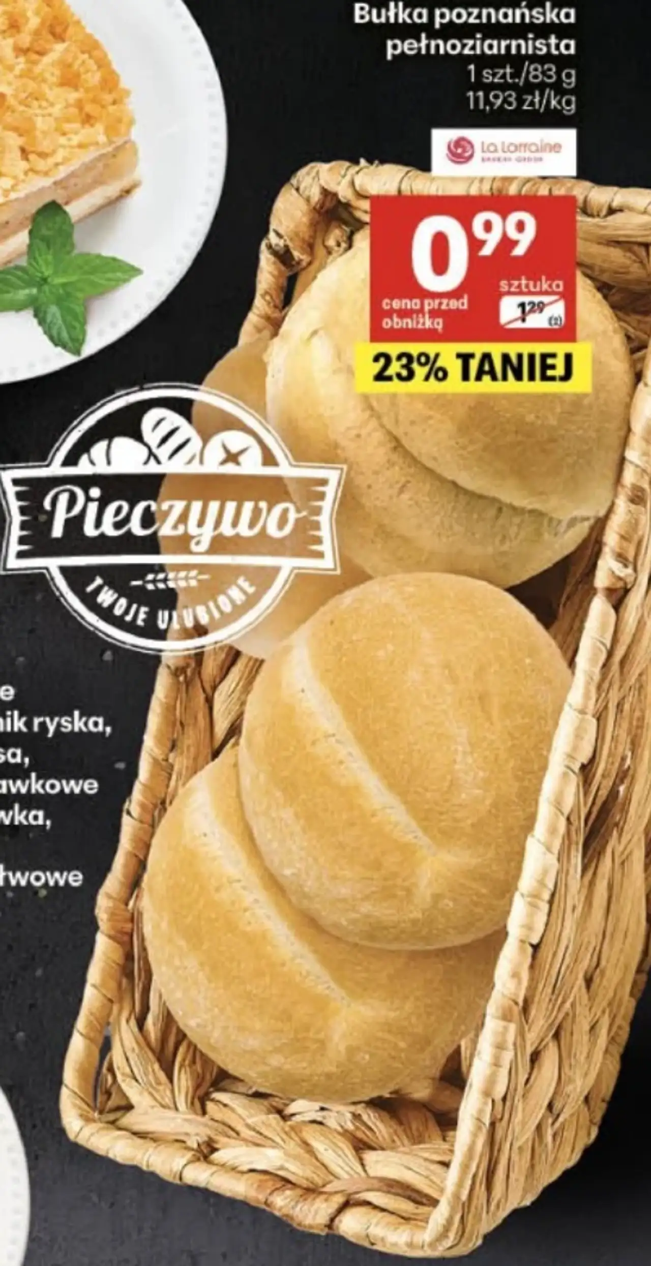 Bułka poznańska pełnoziarnista