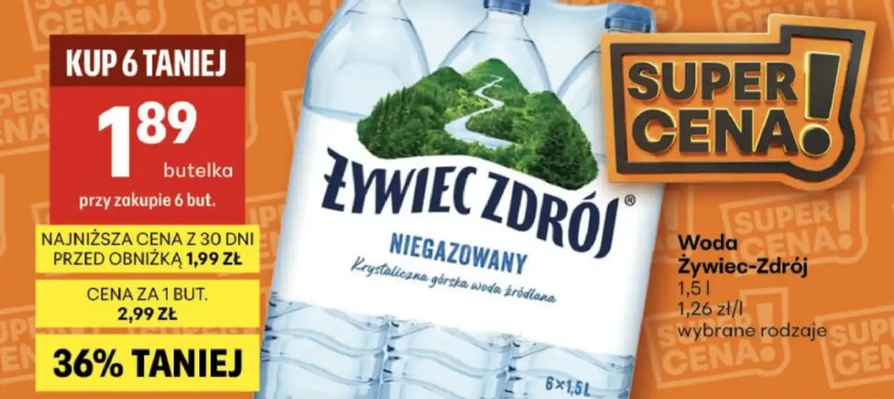 Woda Żywiec-Zdrój Niegazowana