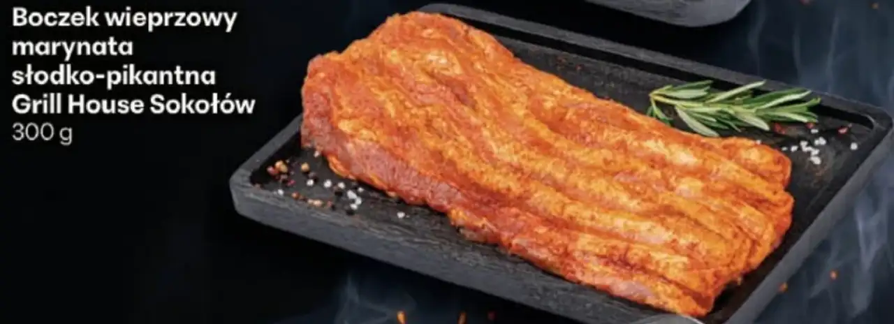 Boczek wieprzowy marynata słodko-pikantna Grill House Sokołów