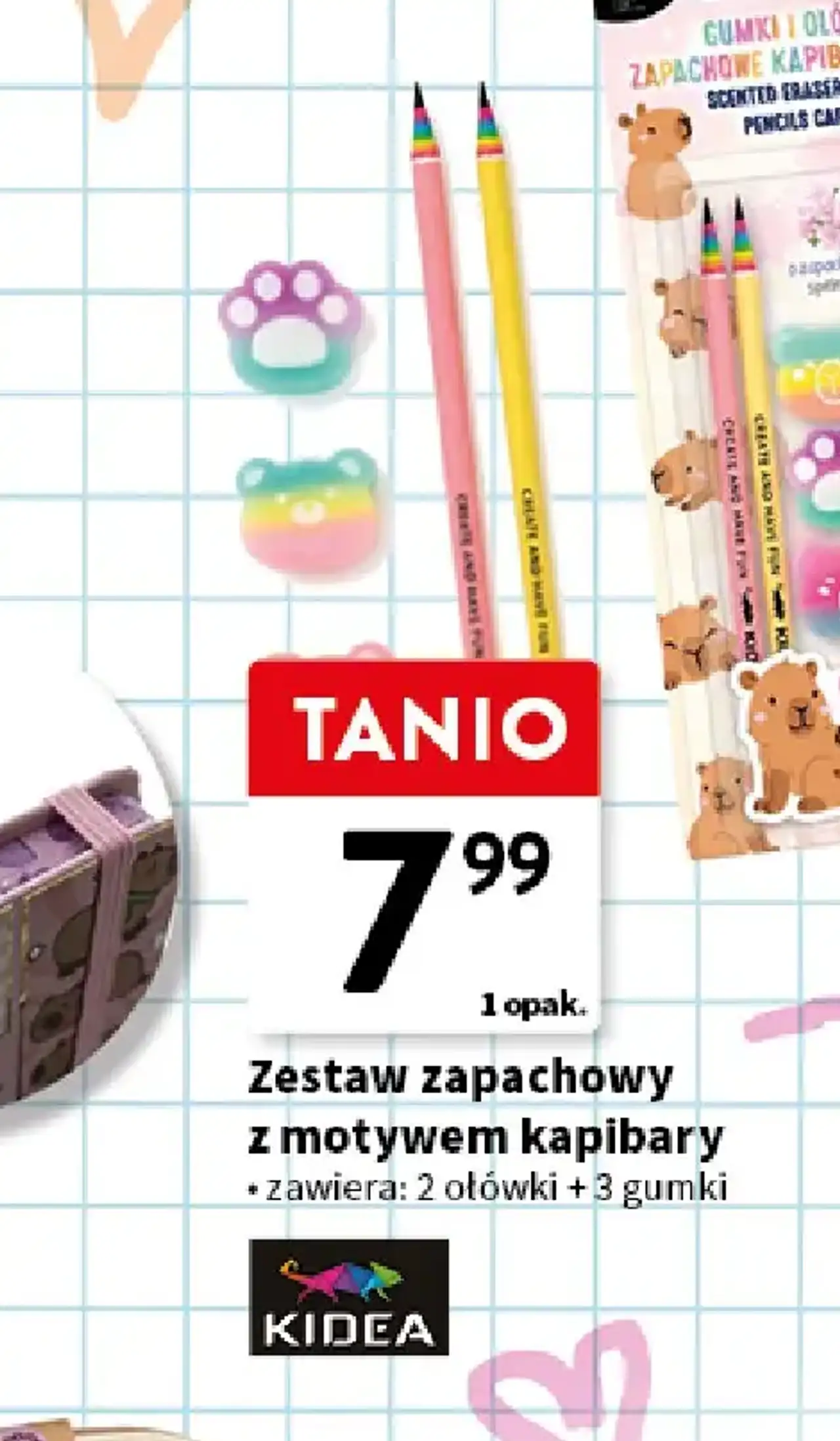Zestaw zapachowy z motywem kapibary Kidea