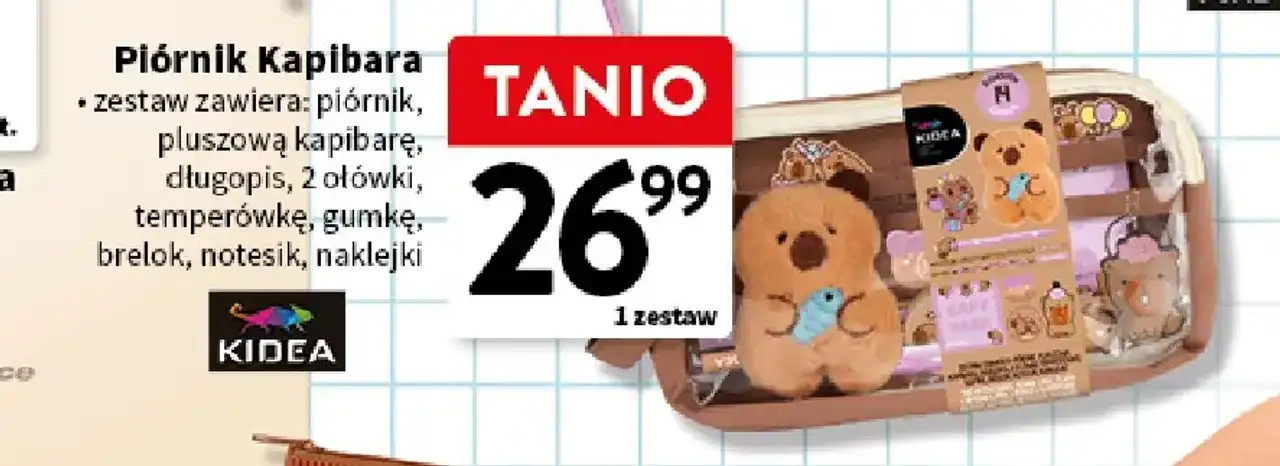 Piórnik Kapibara zestaw Kidea