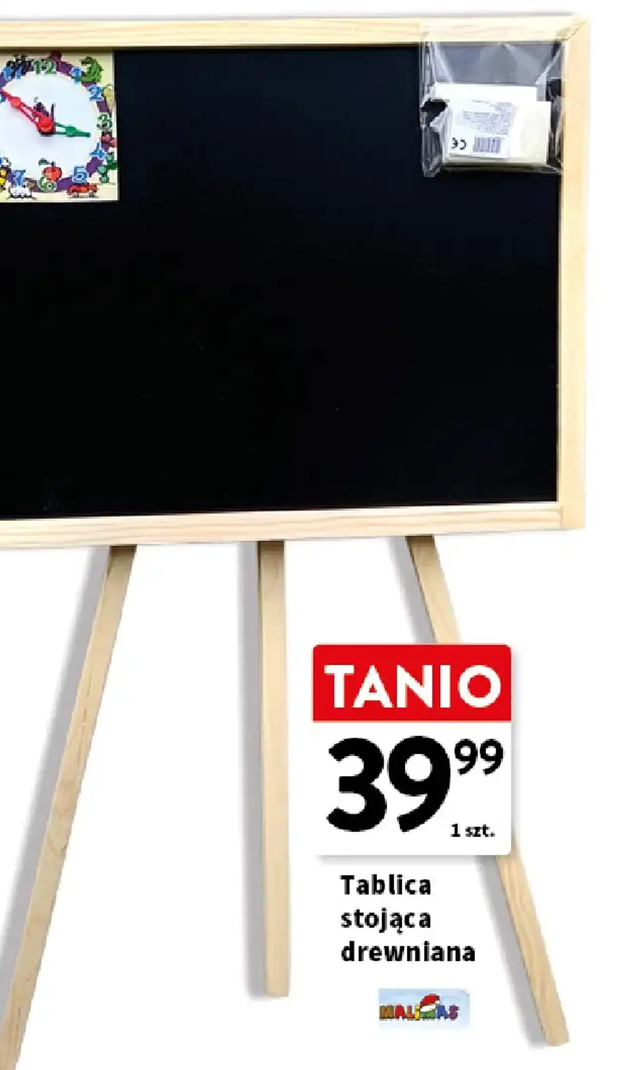 Tablica stojąca drewniana Malplay