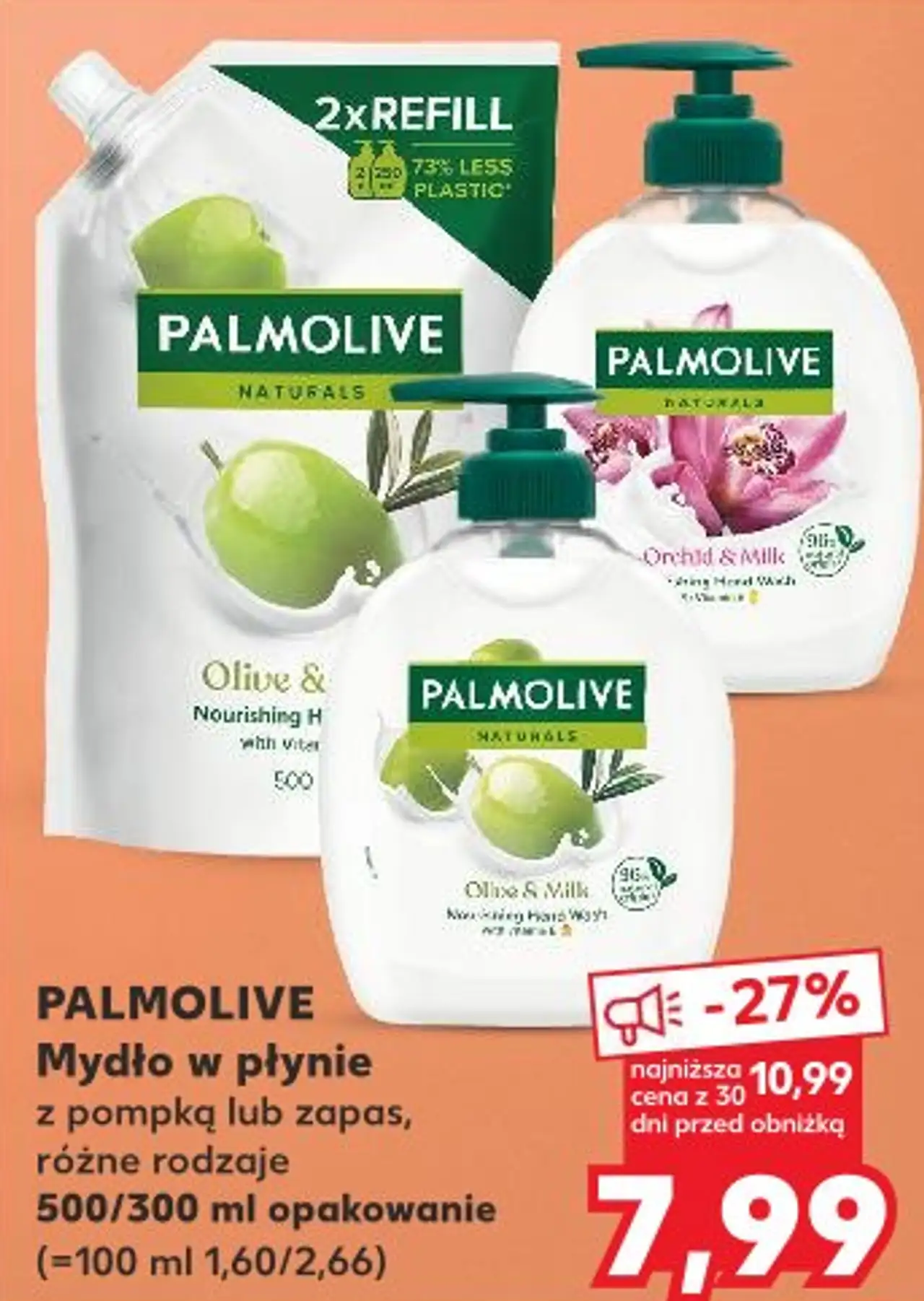 Palmolive Mydło w płynie z pompką lub zapas