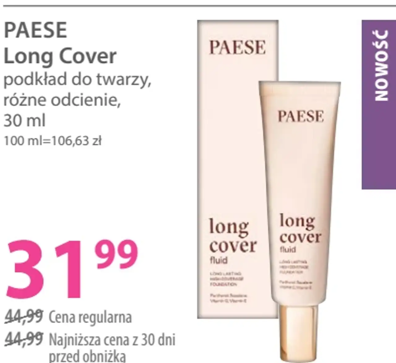 Paese Long Cover podkład do twarzy