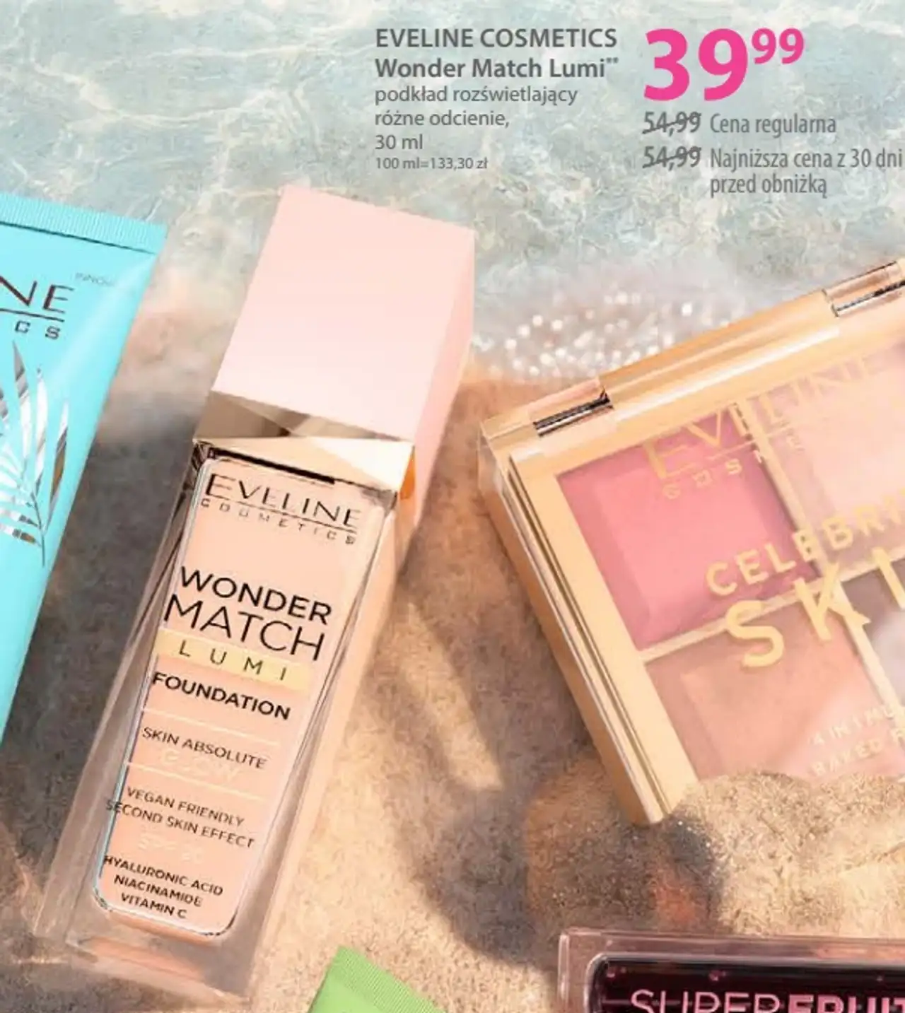 Eveline Cosmetics Wonder Match Lumi podkład rozświetlający