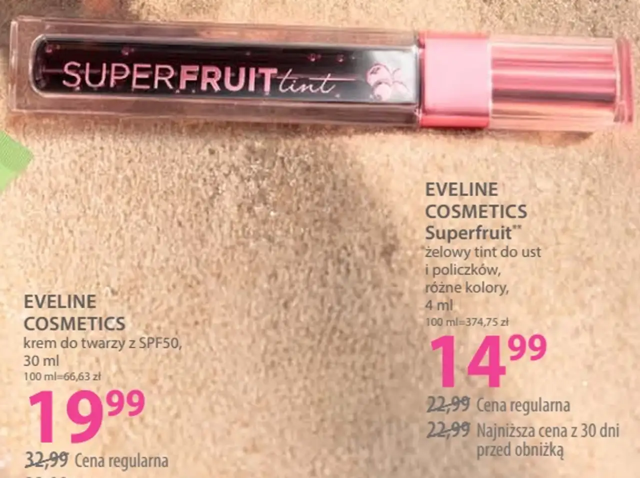 Eveline Cosmetics Superfruit żelowy tint do ust i policzków