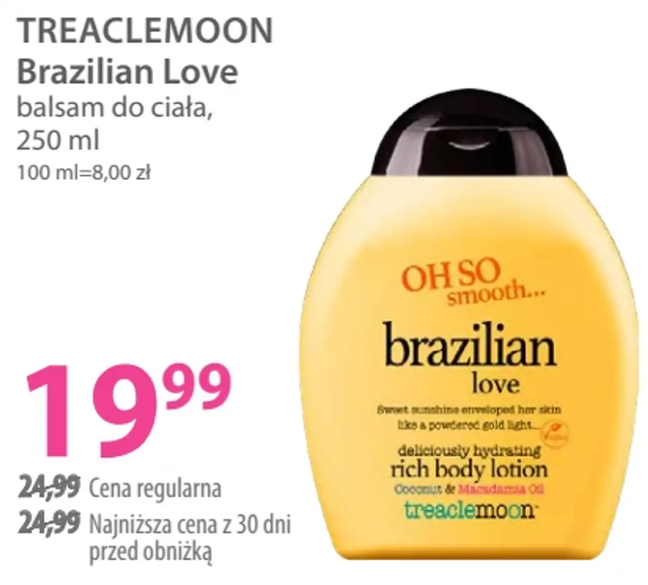 TREACLEMOON Brazilian Love balsam do ciała, 250 ml