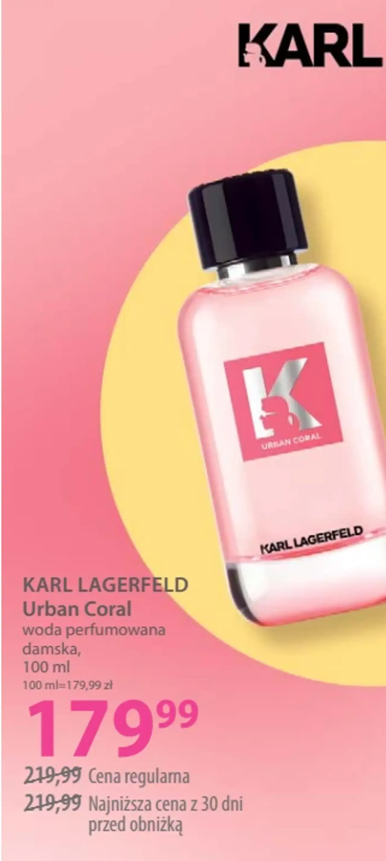 KARL LAGERFELD Urban Coral woda perfumowana damska