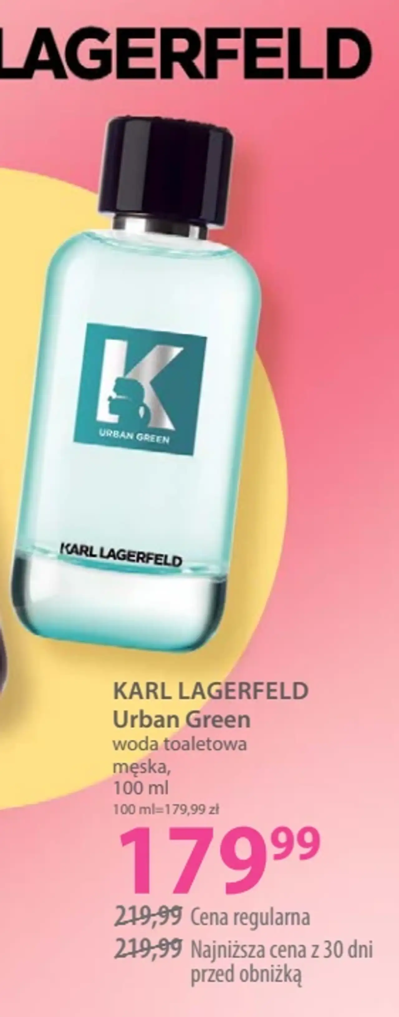 KARL LAGERFELD Urban Green woda toaletowa męska