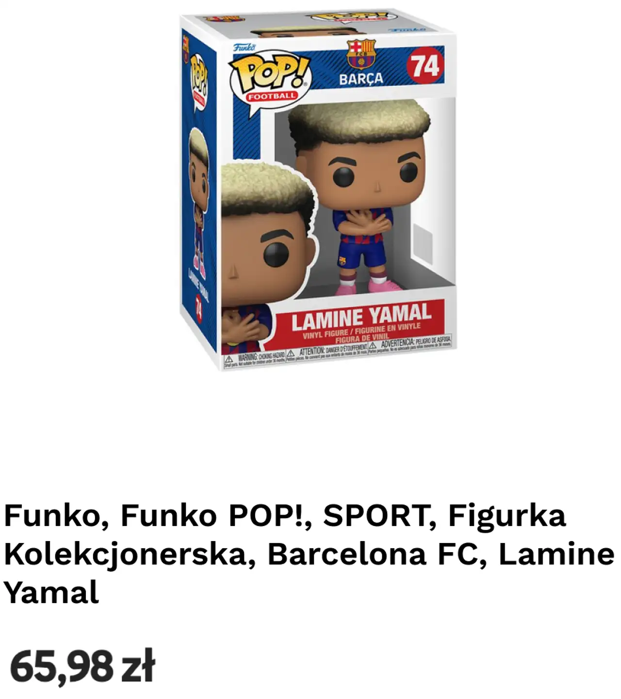 Funko POP! SPORT Figurka Kolekcjonerska Barcelona FC Lamine Yamal