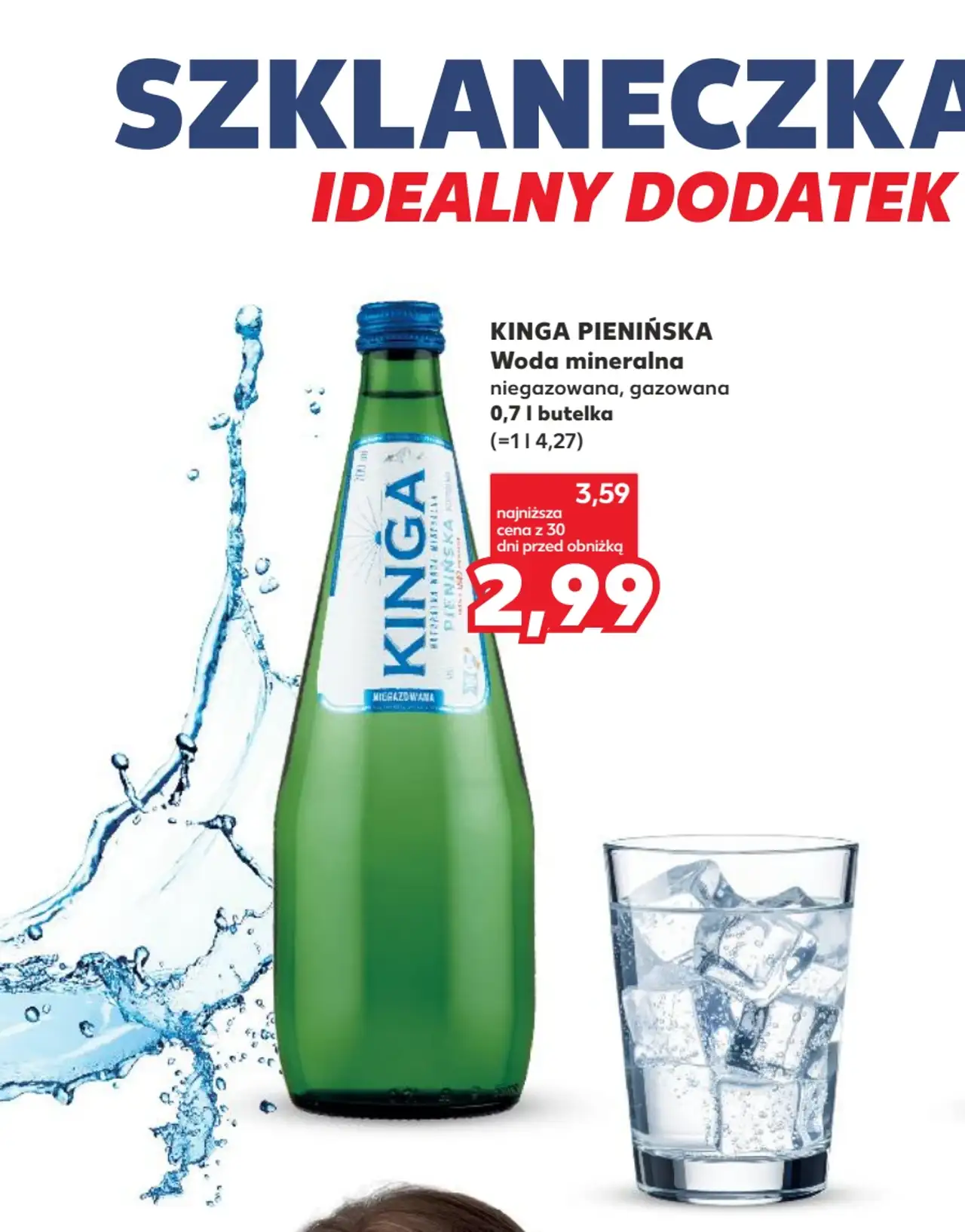 Kinga Pienińska Woda mineralna niegazowana, gazowana 0,7 l
