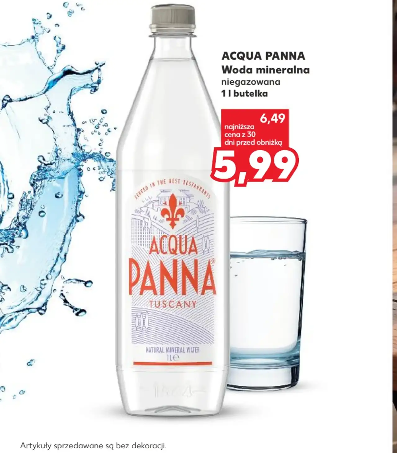 ACQUA PANNA Woda mineralna niegazowana