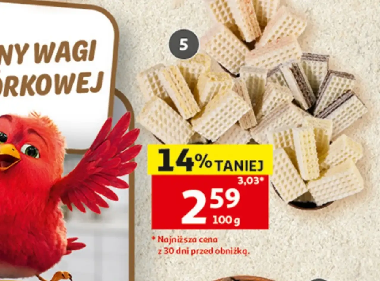 Wafle podkarpackie z masą krówkową, czekoladową, malinową, karmelową, śmietankową, cytrynową lub z galaretką