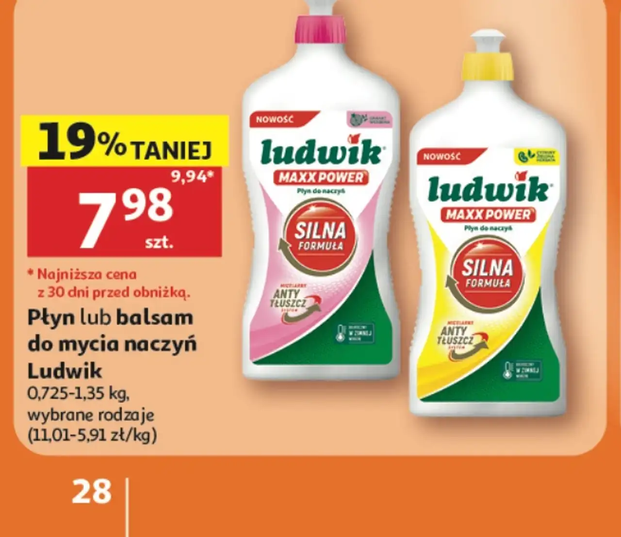 Płyn lub balsam do mycia naczyń Ludwik