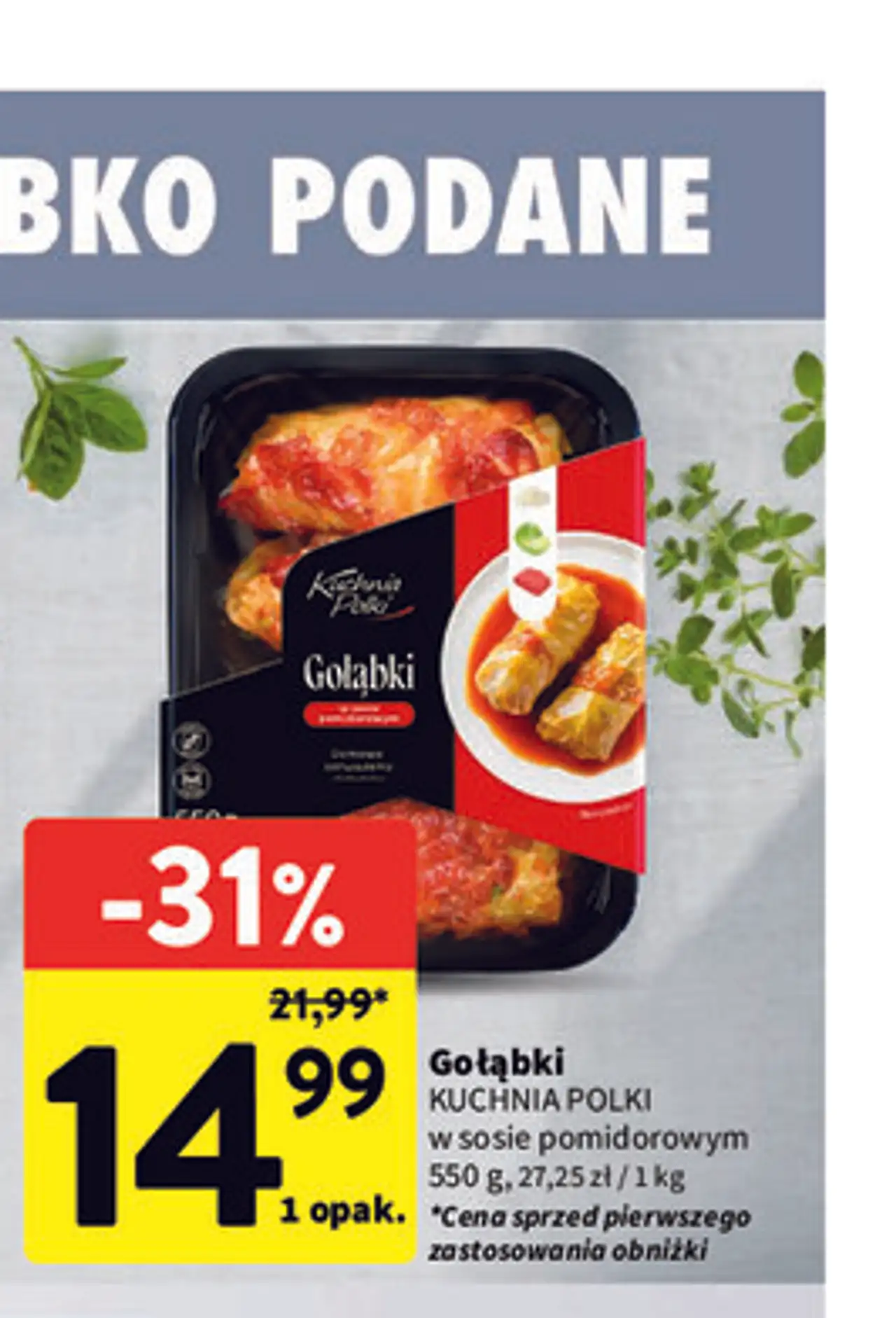 Gołąbki Kuchnia Polki w sosie pomidorowym