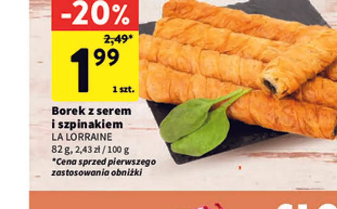 Borek z serem i szpinakiem LA LORRAINE