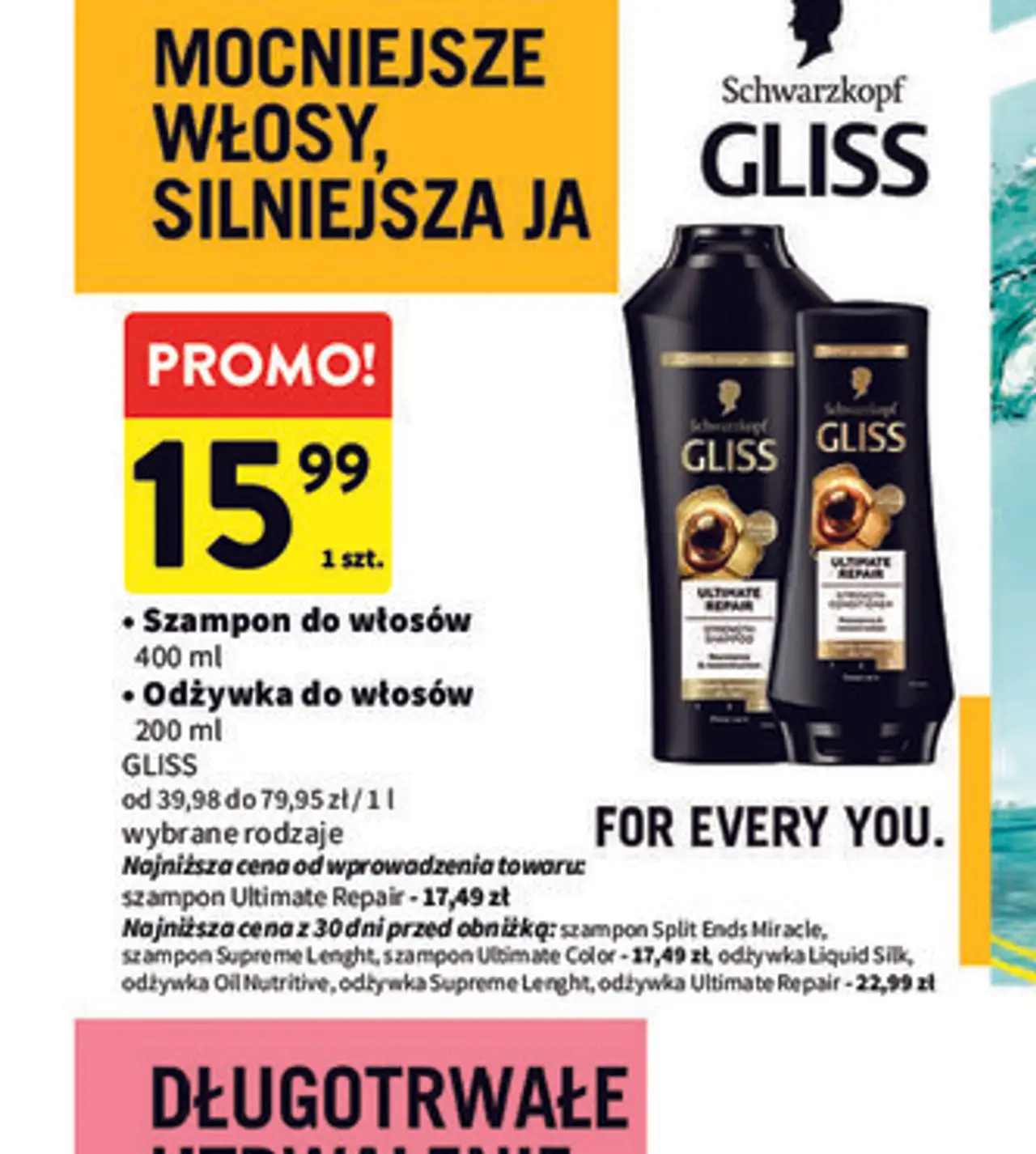 Schwarzkopf Gliss Szampon / Odżywka do włosów