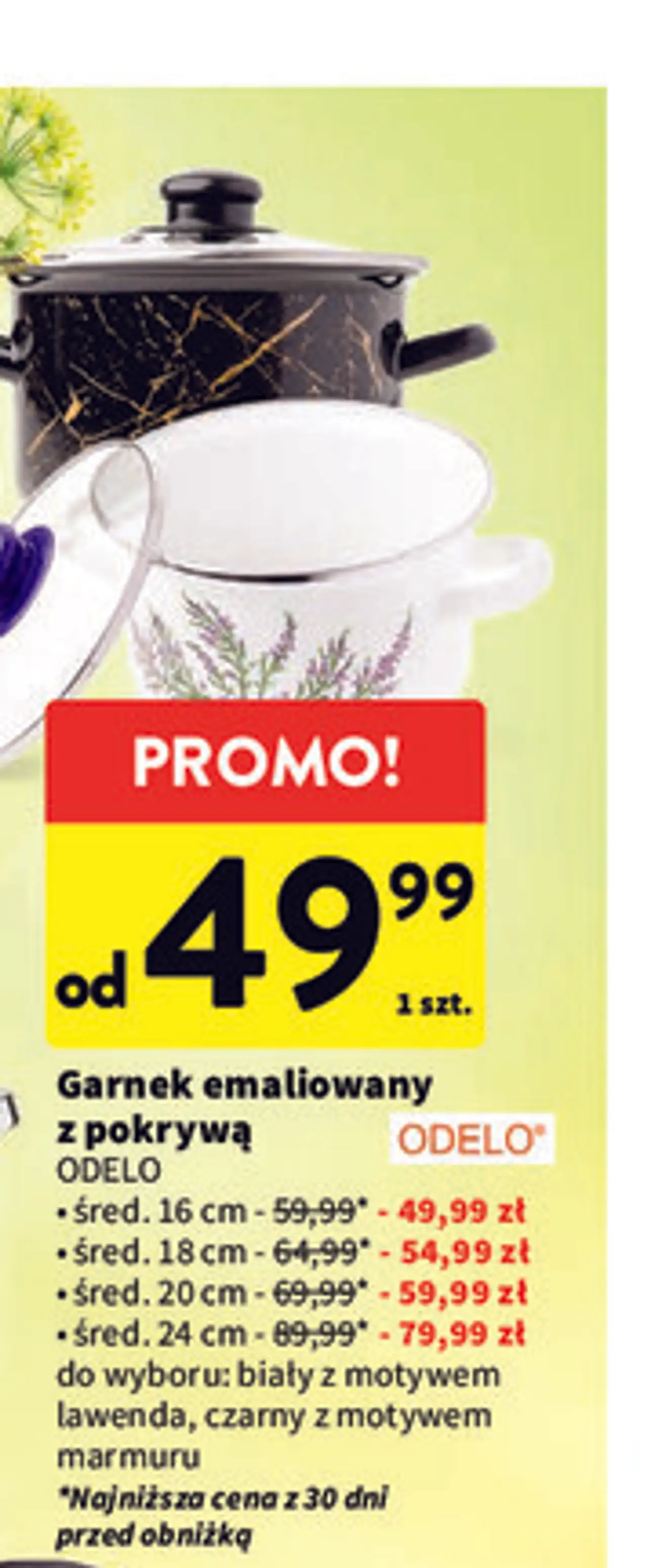 Garnek emaliowany z pokrywą ODELO